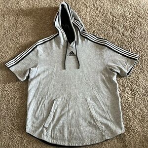 Adidas short sleeved hoodie
